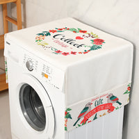Cotton Linen Washing Machine Refrigerator Dust Cover with Nordic Pattern
