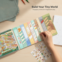 Tirado Miniature Scene Collection Book 3D Sticker Set for Diorama and Crafting