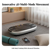 Fitness Vibration Base with Handles Music Motion Plate Exercise Machine Low-Profile Design Fitness Oscillator Exercise Machine for Home Gym