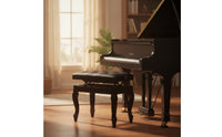 Piano Bench with Adjustable Height Tufted Piano Bench Comfortable for Students