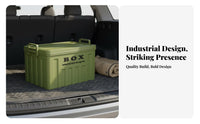 Utilitarian Design Storage Box Large Capacity Car Trunk Organizer Camping Storage Bin Portable Stackable Organizer Crate