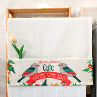 Cotton Linen Washing Machine Refrigerator Dust Cover with Nordic Pattern