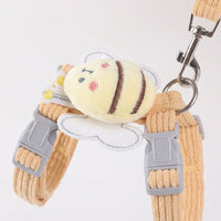 Adjustable Cat Harness and Leash Set, Vest Harness for Small Cats, Adjustable Harness Leash for Outdoor Walking, Mustard Yellow or Sky Blue