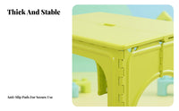Portable with Handle Foldable Desk and Chair Space-Saving Foldable Play Table and Chair Combo Built-in Pen channel children's Furniture Easy to Clean for Toddlers, Preschoolers, Kindergarten, Playroom, Classroom, Daycare