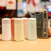Mini Portable 304 Stainless Steel Vacuum Insulated Water Bottle with Tea Infuser, 150ml