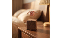 Wooden Soaring Swine Sculpture Solid Wood Mini Wooden Animal Figurine Compact Soaring Swine Statue for Bookshelf