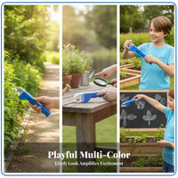 ABS PC PVC Handheld Catcher Contoured Grip Transparent Viewer Slim Body Handheld Bug Catcher White Slider Button