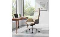 Reclining Function Ergonomic Leather Office Chair High Back Executive Chair for Conference Room