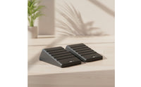 15-Degree Foam Wedge with Ribbed Surface Lightweight Exercise Wedge Portable Calf Stretch Board Stable for Runners