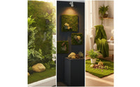 Artificial Moss Panel Natural-Looking Moss Mat Faux Grass Panel Dense Grass Wall Backdrop Textured for Event Planners