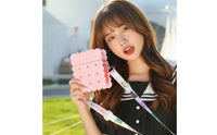 Cookie Shaped Cup Detachable Cup with Shoulder Strap Clear for Outings, Picnics