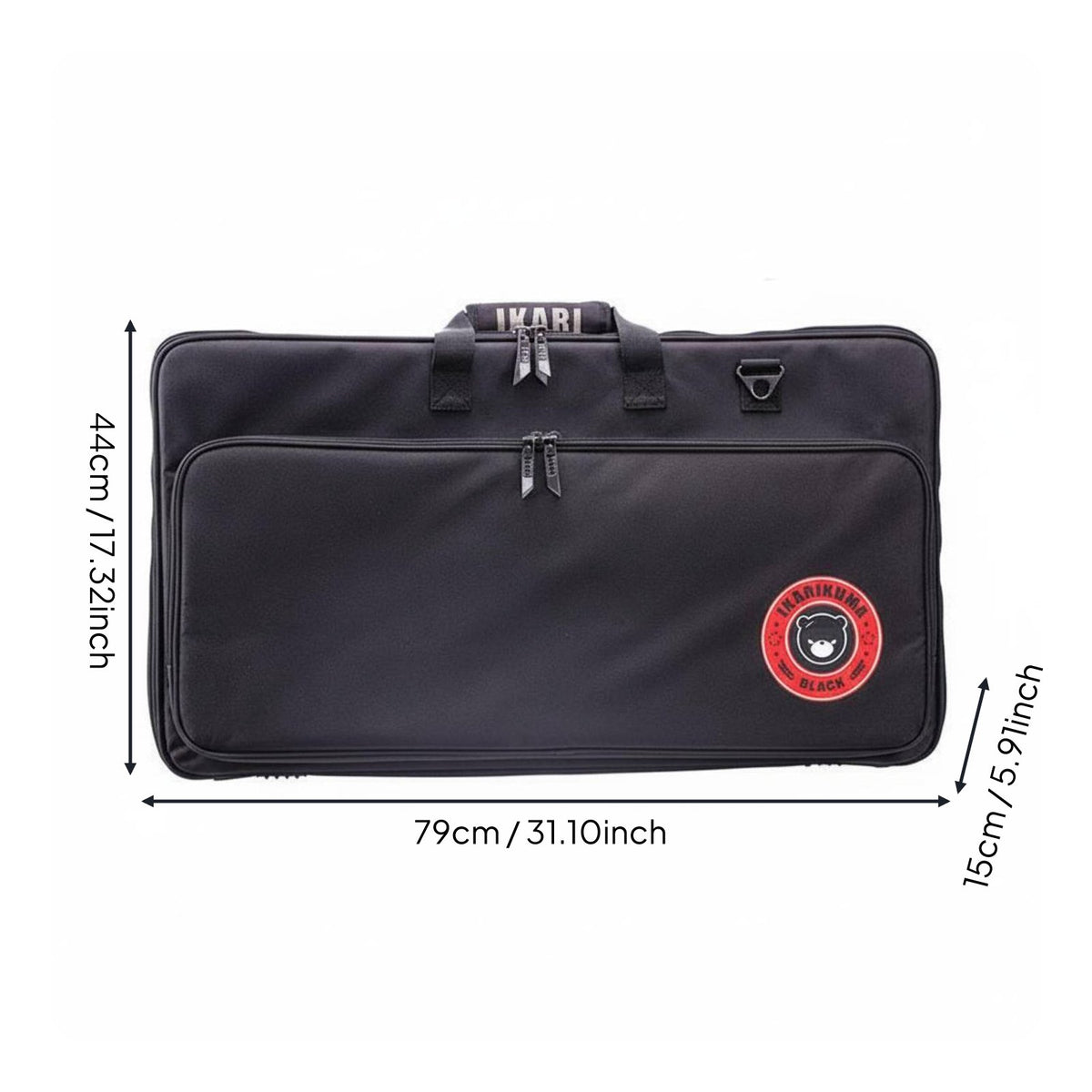Portable DJ Equipment Bag Large Capacity Padded DJ Controller Bag Zipper for DJs