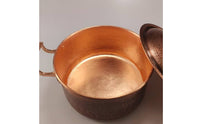 Handmade Copper Cooking Pot Thickened Hammered Copper Soup Pot All Stovetops Cookware