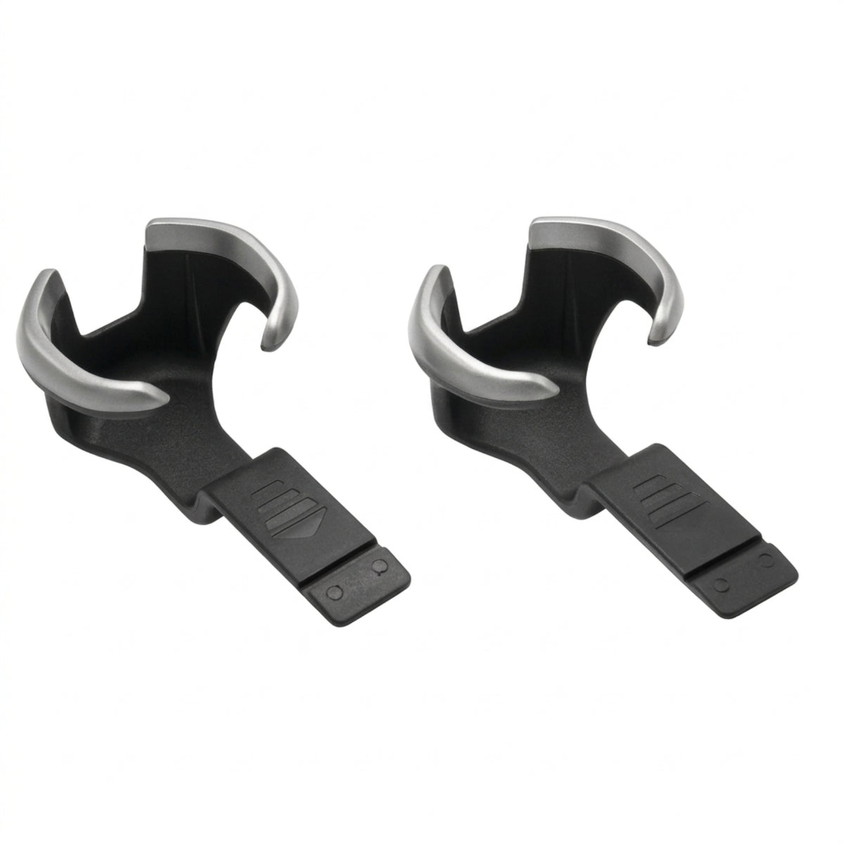 Silver-Toned Dashboard Cup Holder Insert Hard-Wearing Cup Holder with Mounting Stem Integrated Wear Resistant