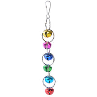 Handmade Parrot Bird Toy with Bells for Cages