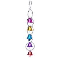 Handmade Parrot Bird Toy with Bells for Cages