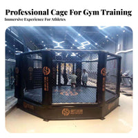 Competition Stage Heavy-Duty Steel Frame MMA Octagonal Cage Cage Dense Padding Fighting Arts Training Arena for Gym Owners, Competitions