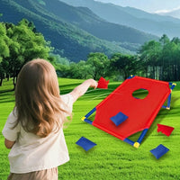 Garden Bean Bag Throwing Game, Outdoor Games for Kids 7-14 Years, Family Garden Game 47x16x12cm, Synthetic Material Target Toss
