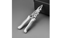 Multi-Functional Multifunctional Wire Stripper Sharp Cutting Blade Wire Cutter and Crimper Comfortable Grip Cable Stripping Pliers Safety Lock for Electricians