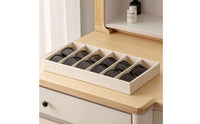 Cloth-coveredCovered Eyeglass Storage Tray Slim Eyeglass Organizer Compact Sunglass Display Tray Long-Lasting for Dressing Table