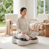 Contoured Meditation Seat with Memory Foam Pressure Relief Meditation Cushion Wear-Resistant Exercise Cushion Long-Lasting for Meditators, Yogi