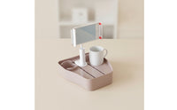 Adjustable Pool Organizer with Phone Stand Multifunction Pool Phone Tray Holder Compact Poolside Holder Multifunctional for Backyard