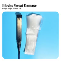 Badminton Racket Grip Base Layer Sweat-Resistant Heat Shrink Handle Film Odor-Resistant Badminton Handle Underwrap for Athletes, Sports Training, Gym