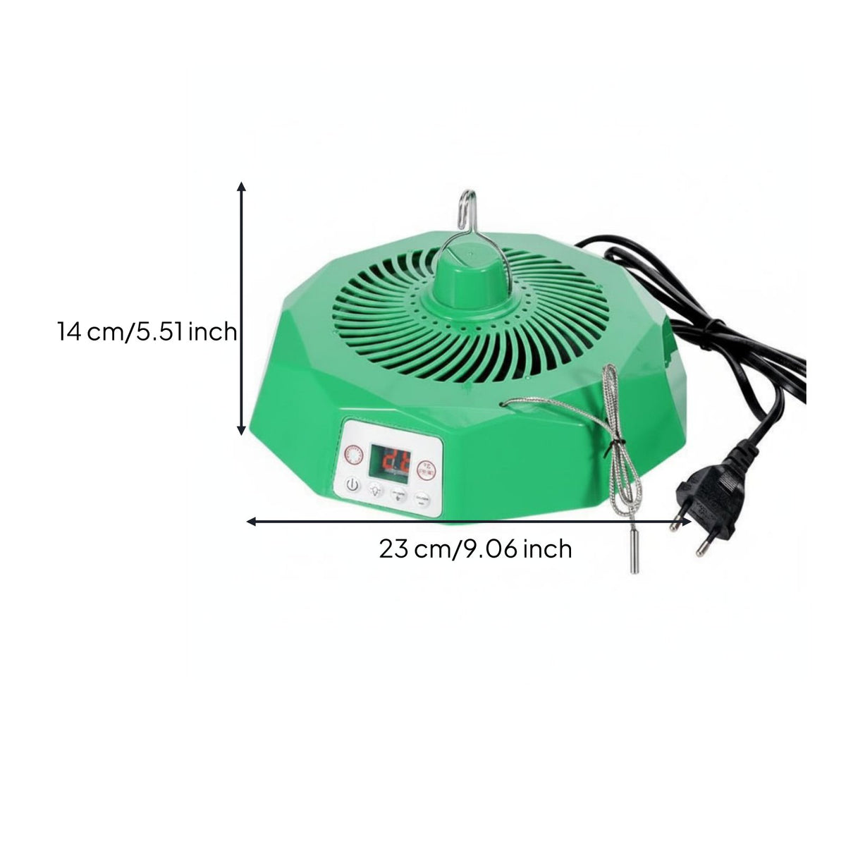 Constant Temperature Control Chicken Coop Heat Lamp Overheating Protection Chick Brooder Heat Lamp LED Lighting Hanging Poultry Heater for Farmers