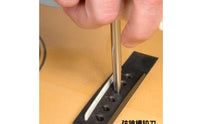 2 Pieces Guitar Bridge Pin Reaming Tool Chamfering BridgeHole Reaming Tool Metal Shaft for Luthiers
