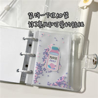 Mini 3-Hole Binder Refill Pages and PVC Storage Sleeves for Planners