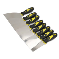 Stainless Steel Putty Knife Scraper with Dual-Tone Handle for Cleaning and Spreading