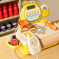 Checkout Toy with Suitcase Case Portable Playset Interactive for Children