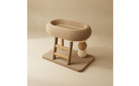 Cat Scratching Stand with Bed Space-Saving Furniture Textured for Living Rooms