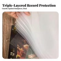 Vinyl Album Covers Thick Durable Tear Resistant Protection for Records