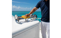 Dual Trumpet Signal Device Chrome Plated Trumpet Signal Device with Mounting Bracket Low and High Tone Universal for Boat Owners