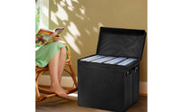 Comic Book Storage Box Foldable Lockable Divider Box Heavy-Duty Comic Storage Bin for Auto, Travel