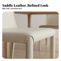 Nordic design Upholstered Saddle Chair Minimalist Design Seating Furniture Ergonomic spinerest Comfortable Padding for Interior Designers, homeowners, Renters, Dining Room, Kitchen, Bedroom, Home Office