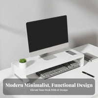 Organizer Shelf for display screen Multi-Functional Desk Organizer Riser with Drawer