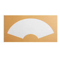 Chinese Xuan Paper Fan-shaped Blank Soft Card for Traditional Painting, Watercolor, Gongbi, and Calligraphy Practice