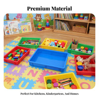 Shallow Rectangular container Space-Saving slim-line Underbed Container for educators