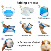 Portable Small Animal Playpen Foldable Indoor Outdoor Exercise Pet Cage Tent