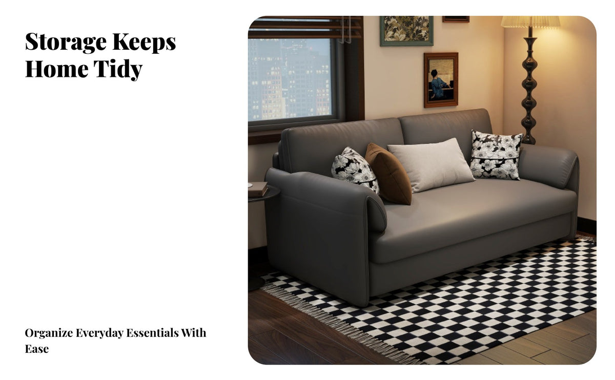 Foldable Elephant Ear Sleeper Sofa two-in-oneUse Pull-extendable Sleeper Sofa Space-Saving transformable Couch Multi-Functional for Apartment Dwellers, Small Families, Home Office Users, Balcony
