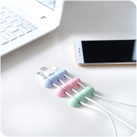 Self-Adhesive Desktop Cable Organizer Clips for Wire Management