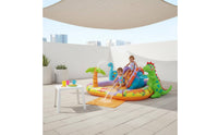 PVC Material Dinosaur Water Play Hub Easy to Set up Dinosaur Play Hub Bright Multicolor Design for Backyard