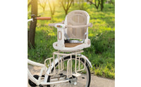 Rear Child Bike Seat Safe Child Cycle Seat with Armrests Secure Padded for Children, Family Rides, Daily Commute