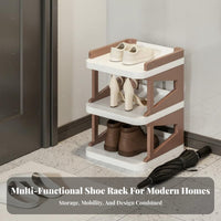 Multi-Layer Shoe Rack Water-Resistant-Resistant Multi-Tier Shoe Rack Easy Assembly for Students, Homeowners, Dorm Room, Entryway, Hallway