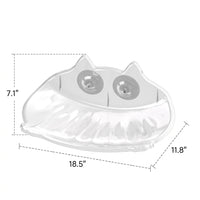 Window Cat Bed and Wall Mounted Cat Bed, Suction Cup Mounting for Indoor Cats, Sunbathing Cat Bed with Frame, 47.5x34x18cm Size