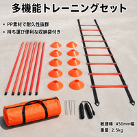 Agility Training Set, Training Equipment, Soccer, Agility, Training Gear, Explosive Power Enhancement, Footwork Practice Ladder, With Storage Bag