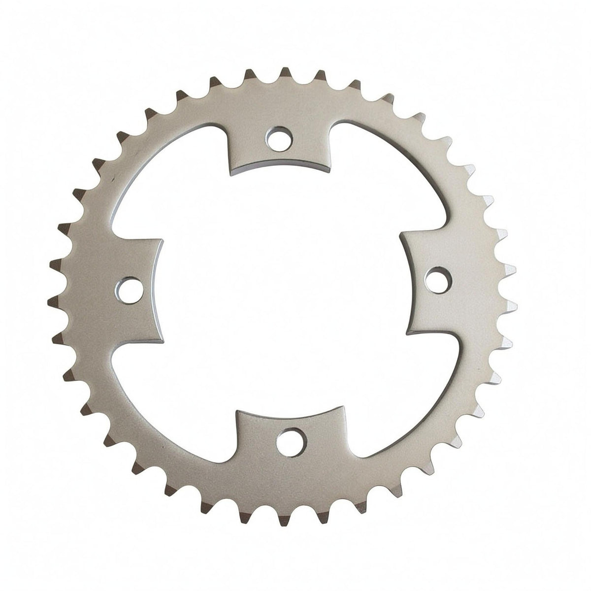 38 Tooth Chainring Evenly Spaced Cogs Silver Metal Chainring Mounting Holes Bike Chain Wheel