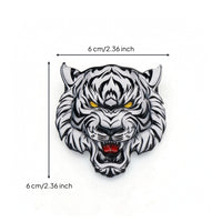 3D Tiger Head Emblem Self-Adhesive Tiger Head Badge Peel and Stick for Fuel Tank